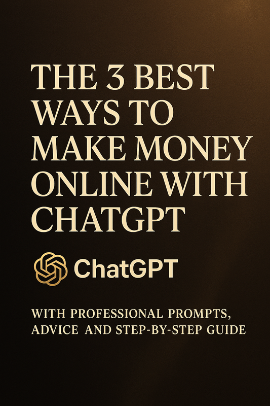 The 3 best ways to make money online|with ChatGPT